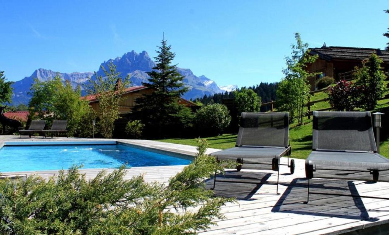 Le Cerf Amoureux Chalet Prive & Spa Sallanches Exterior foto